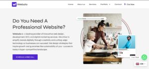 Professional WordPress business website